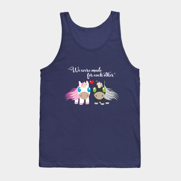 Unicorn Couple Tank Top by Bacacegua